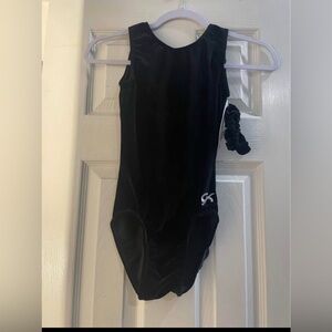 GK Black Velvet Leotard Adult Small
